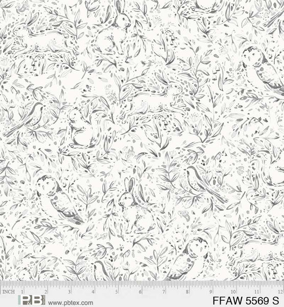 Forest Faune 108" Woodland Toile