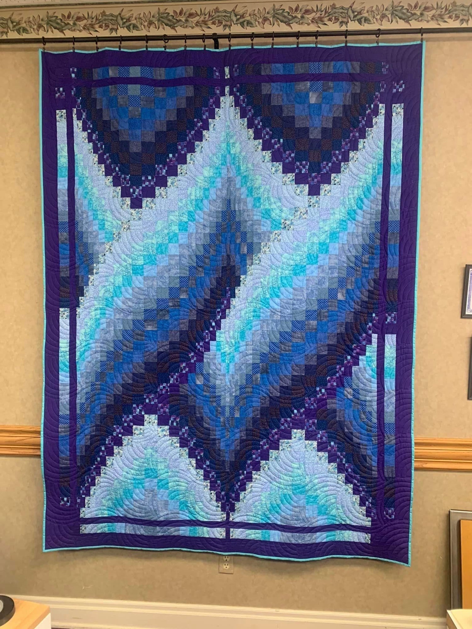 "Custom Edge-to-Edge Quilting Service."