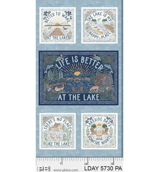 Lakeside Days Lake Life Blocks Panel