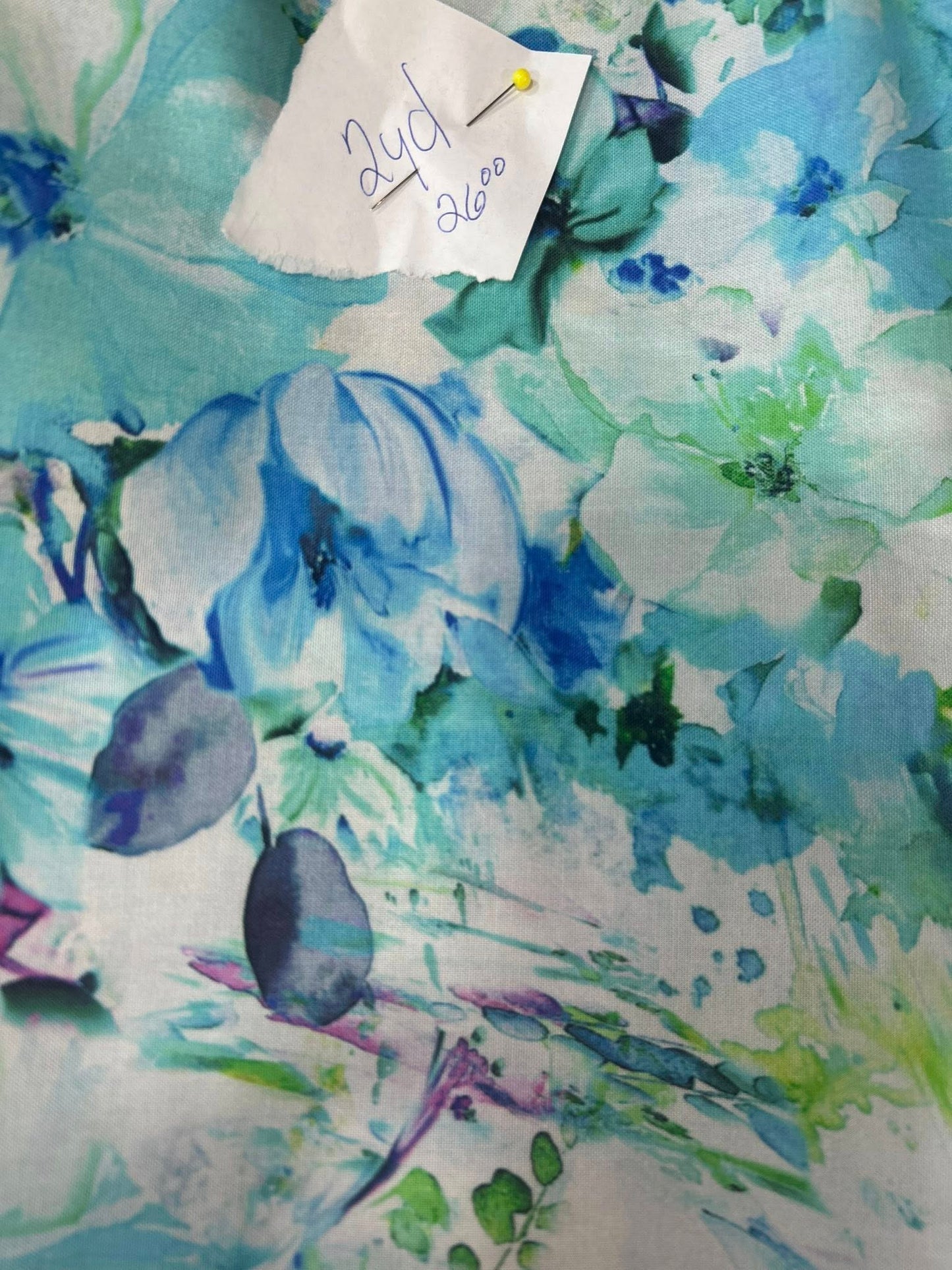 108" wide backing - teal